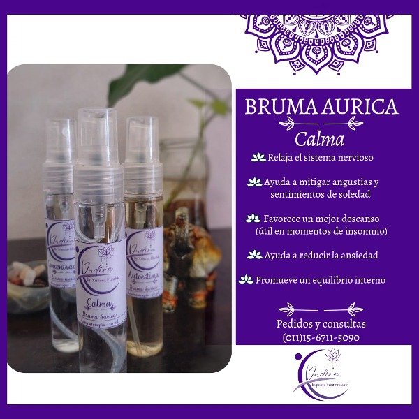 Producto - Bruma áurica Calma (Aromaterapia + Gemoterapia)