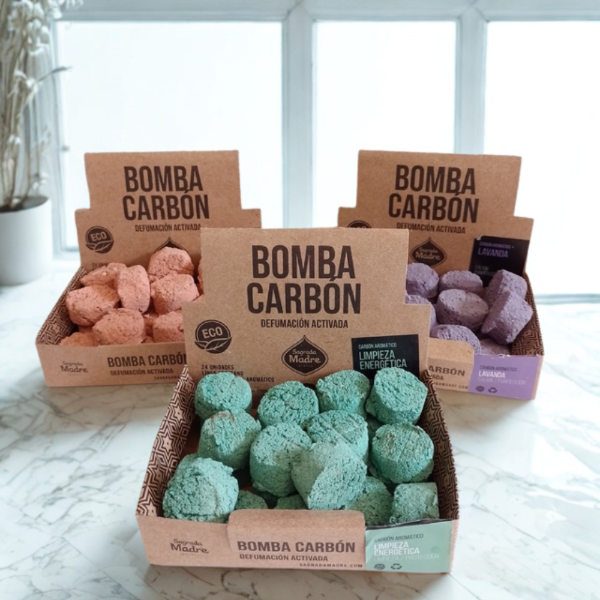Producto - Bombas Carbón Aromático Sagrada Madre x24u