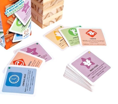 Producto - JENGA ALTA TORRE CON CARTAS