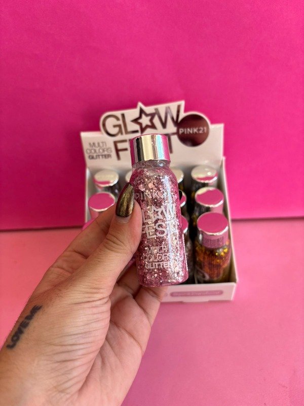 Producto - Glitter multicolores pink21