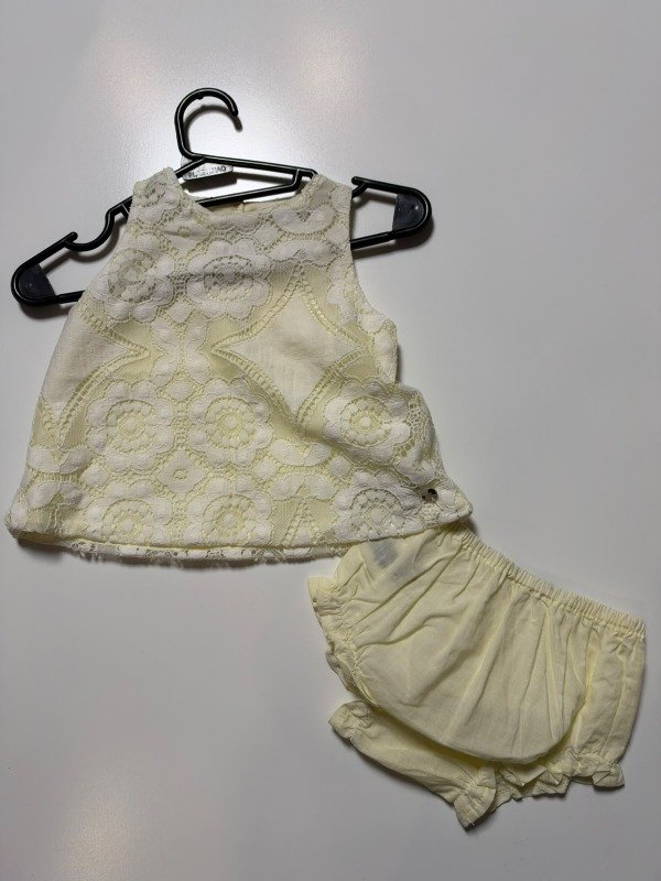 Producto - Vestido de encaje marfil Little Akiabara 6 meses - 2