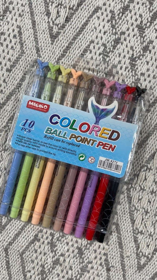 Producto - Lapicera x10 colores de sirena