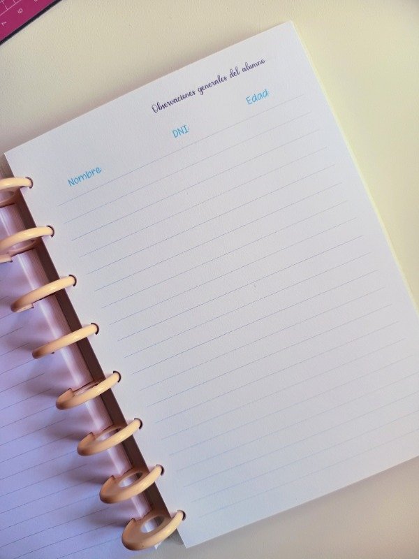 Producto - Repuesto Observaciones del alumno