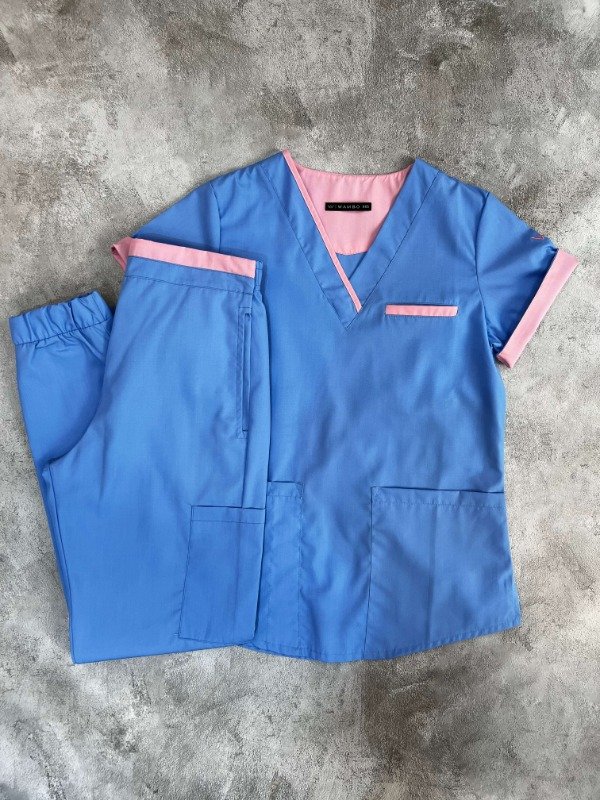 Producto - CORAL (Celeste detalle Rosa)