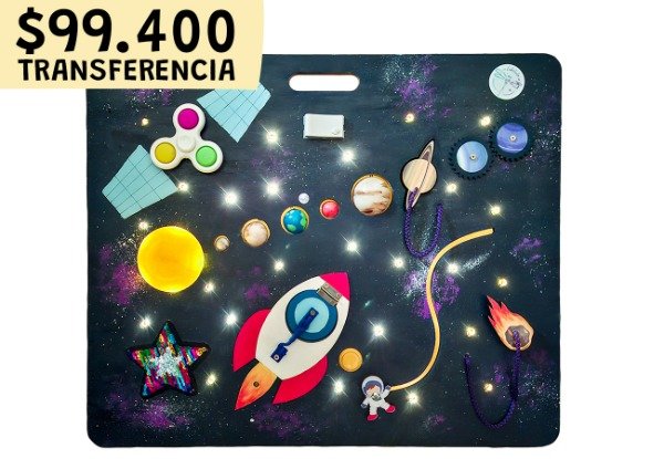 Producto - Tablero Didáctico y Sensorial "Galáctico" (opción personalizable)