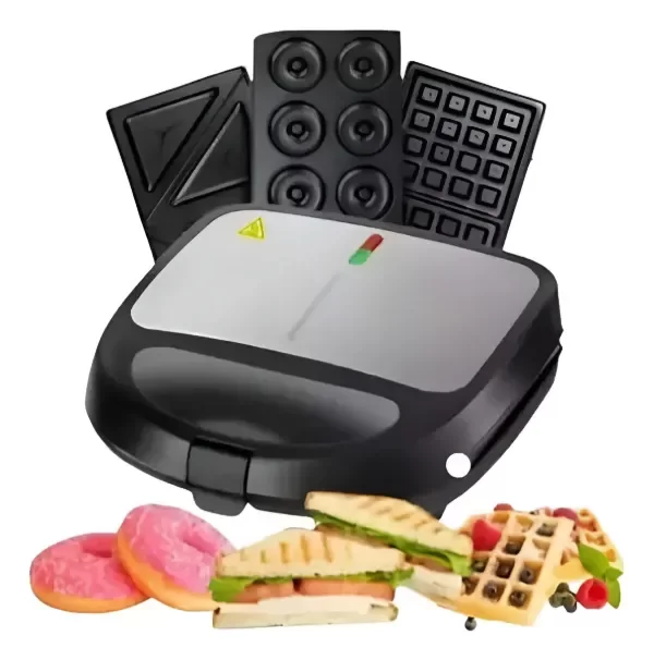 Producto - Sandwichera Waflera Donas 3 En 1 Antiadherente Oryx