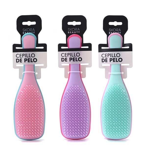 Producto - Cepillo desenredante bicolor pastel 39023