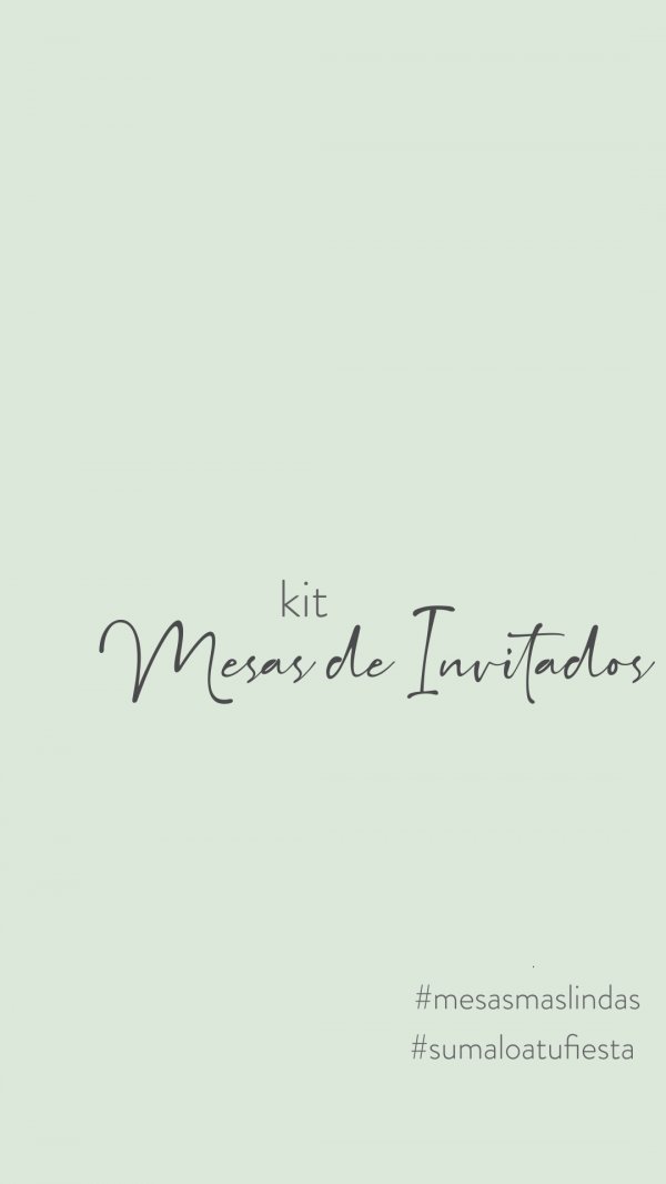 Kit Mesa de Invitados - LA LUNA EN PUNTAS DE PIE