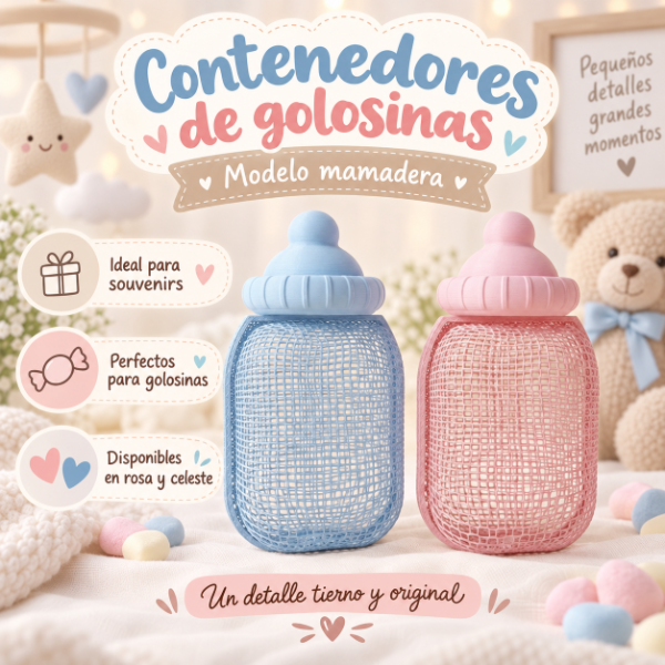 Producto - Contenedor de Golosinas Mamadera 3D