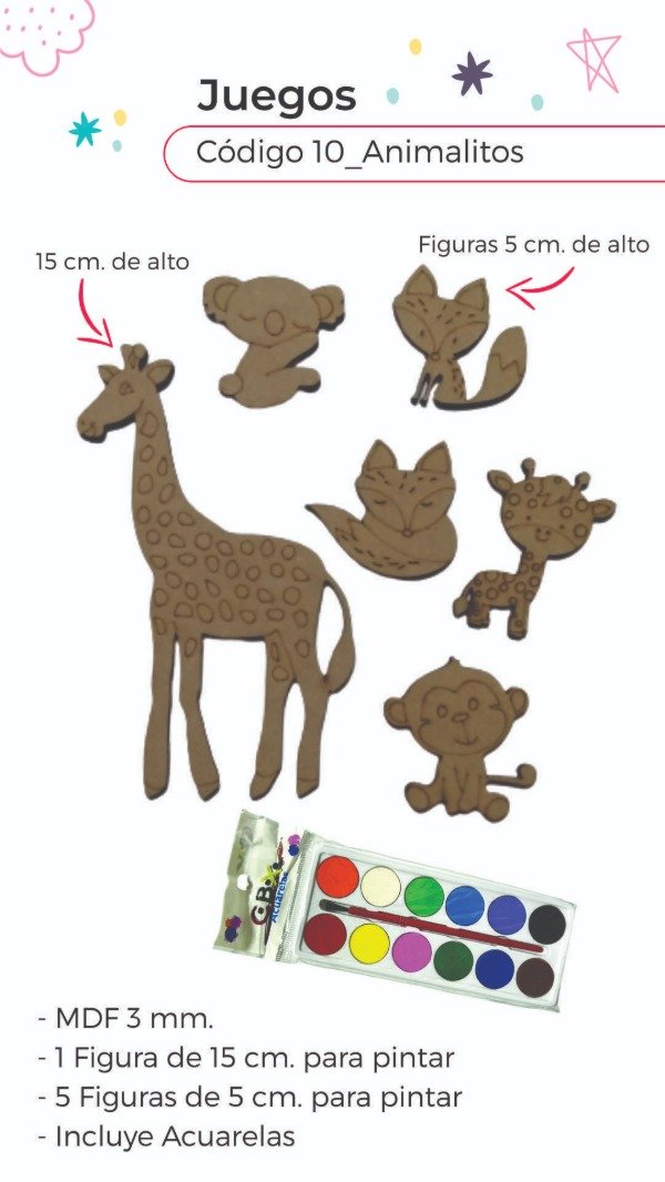 Producto - Formitas para Pintar Animalitos