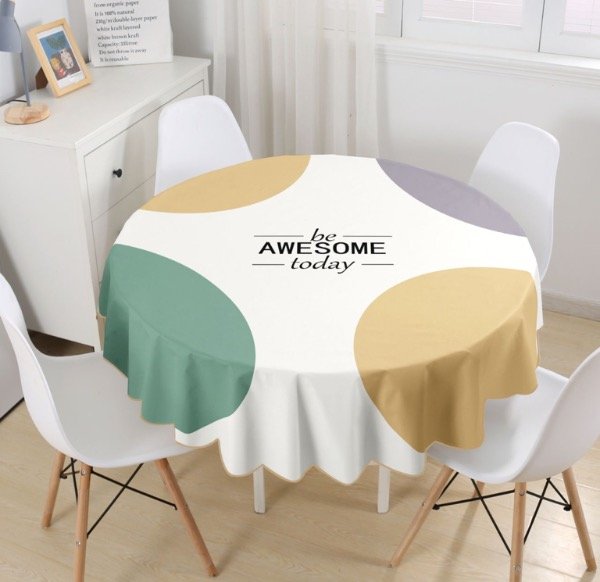 Producto - Mantel Antimancha redondo  180 x 180 cm