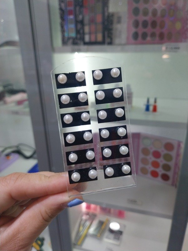 Producto - Aros perlas blanco - 0