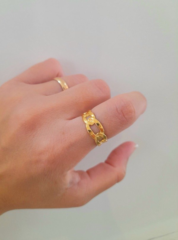 Producto - Anillo eslabón combinado regulable