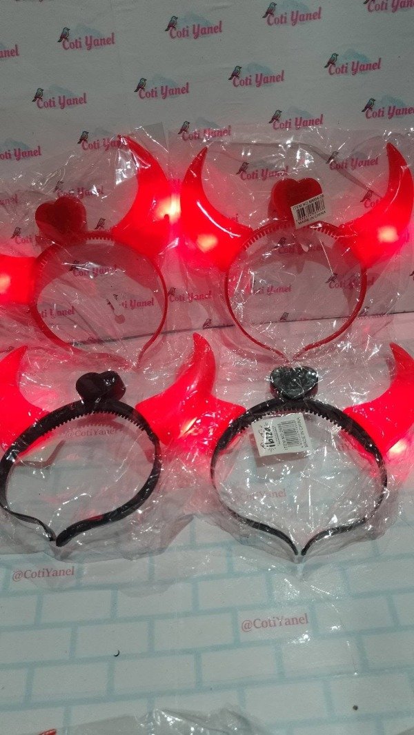 Producto - Vincha diablito con luz
