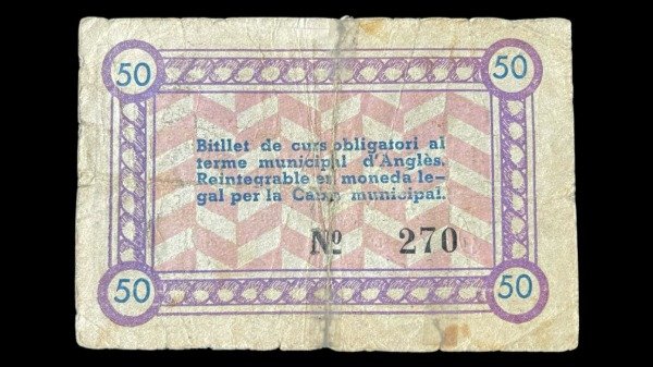 Producto - Guerra Civil Española. D-Angles (1937) 50 Centimos - 1