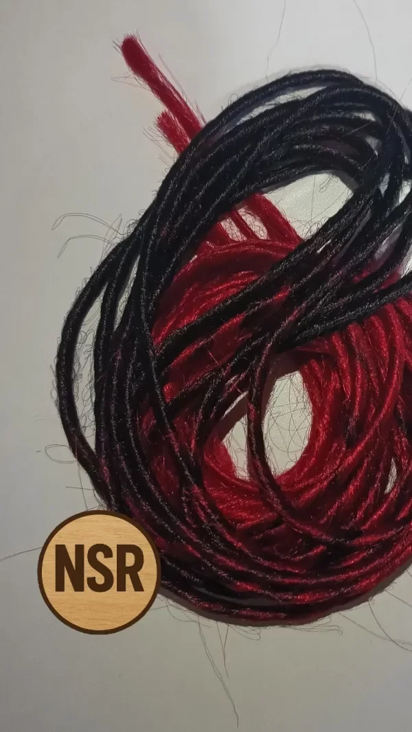 Producto - Torzadas en Degradé Negro/ Rojo