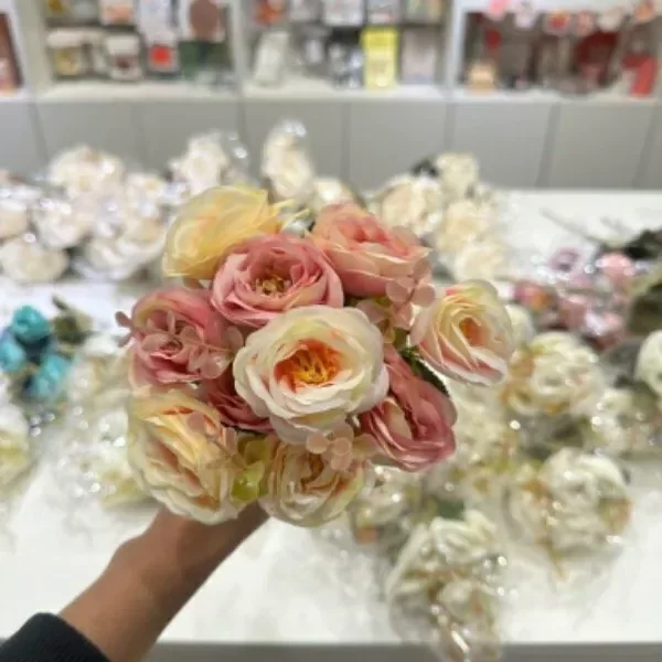 Producto - Ramo flores F21 Rosa y Natural