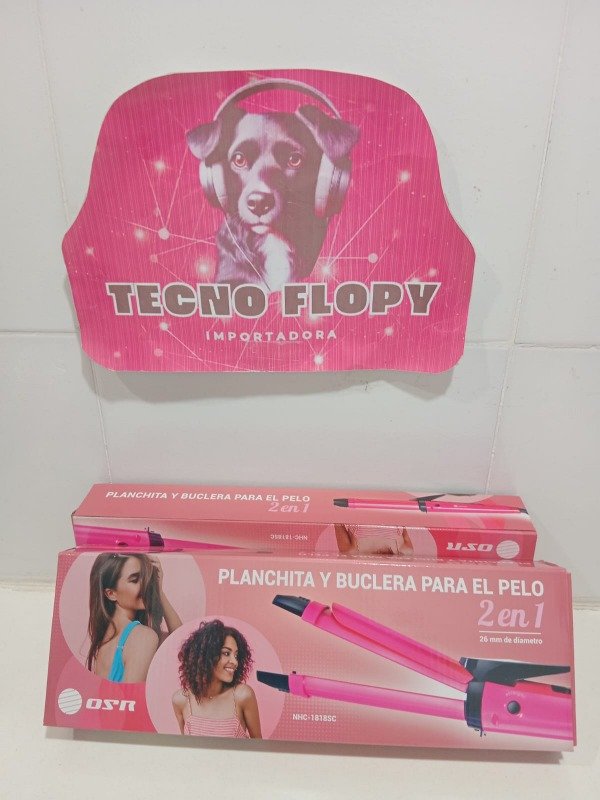 Producto - Plancha y buclera de pelo 2 en 1 NHC 1818SC