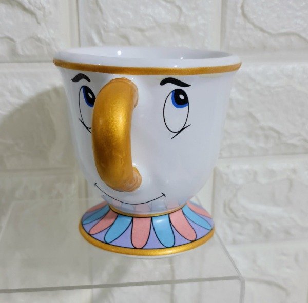 Producto - Taza Chip con forma Bella y Bestia modelo con dorado