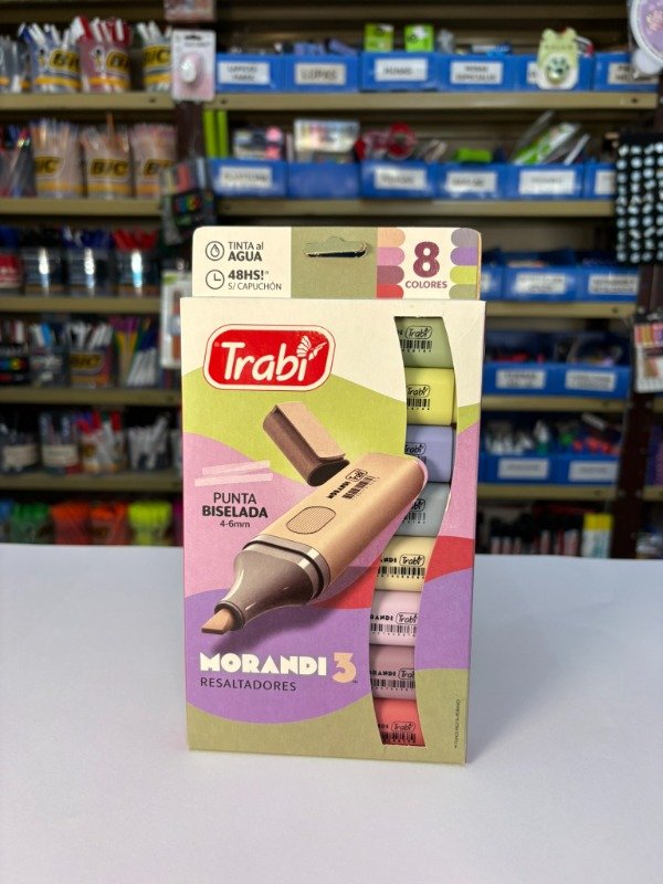 Producto - Resaltadores Morandi x8 "Trabi"