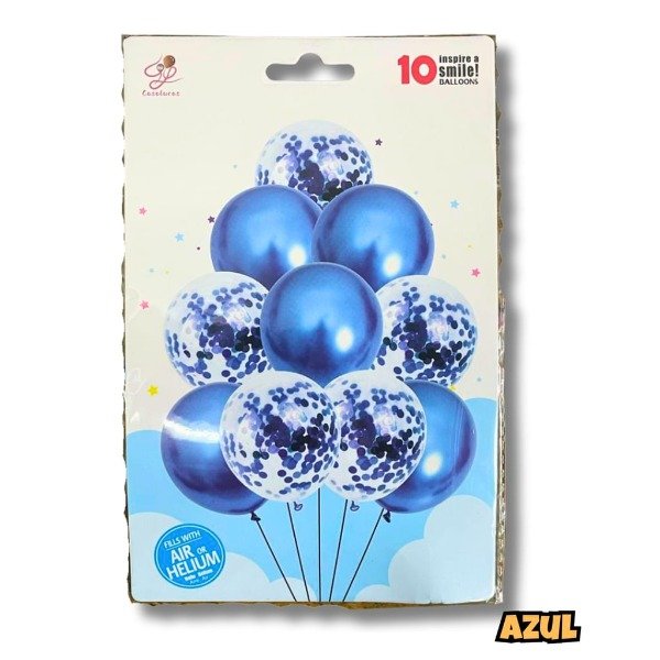 Producto - SET GLOBOS X10 VARIOS COLORES