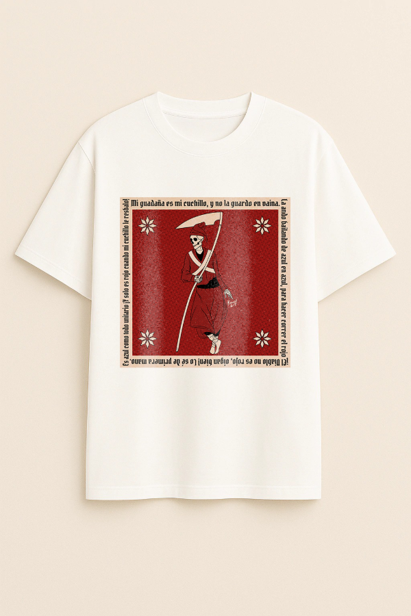 Producto - Muerte Federal (Oversize Unisex Blanca Frontal)