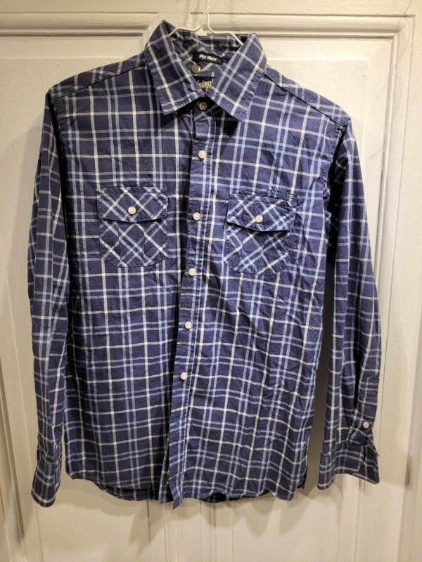 Producto - Camisa KEVINGSTON cuadrillé azules Talle 16 años - PRECIO: 22X