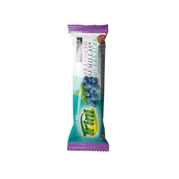 Producto - Barra de cereal con Stevia x 25g arandano- TRINI