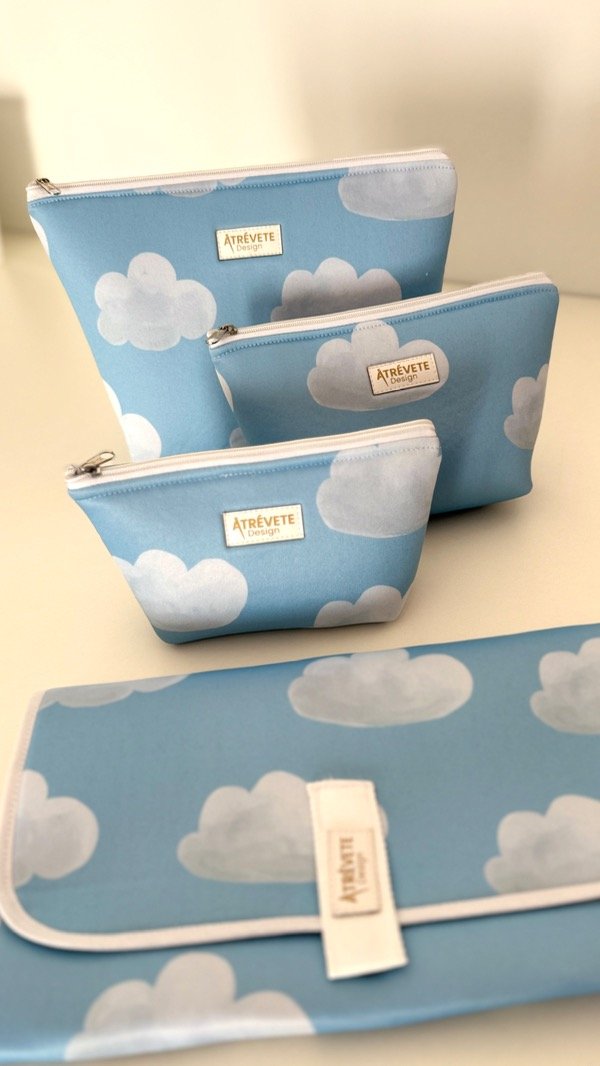 Producto - Set para bebé completo - Nubes