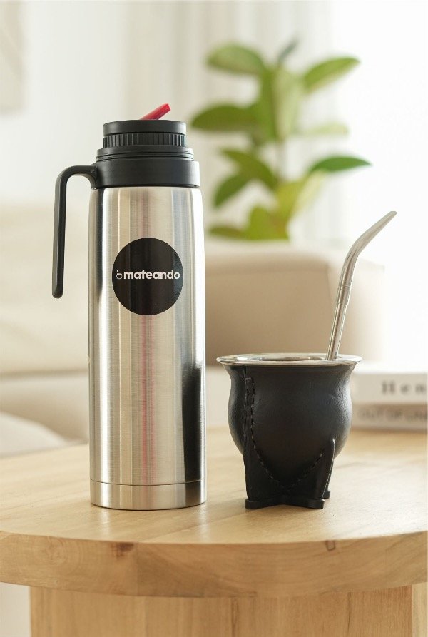 Producto - SET MATE CAMIONERO + TERMO MEDIA MANIJA + BOMBILLA PICO LORO