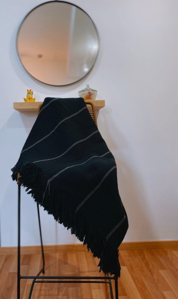 Producto - Manta rustica Negra