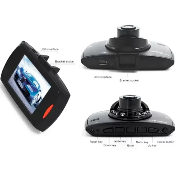 Producto - Dash Cam CÁMARA PARA AUTO FULL HD GRABADORA DE VÍDEO VISIÓN NOCTURNA 1080 - 0
