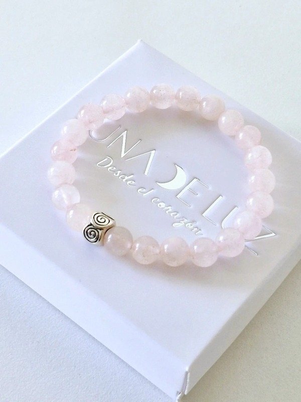 Producto - Pulsera Gaia / Cuarzo Rosa, Amor. - 0