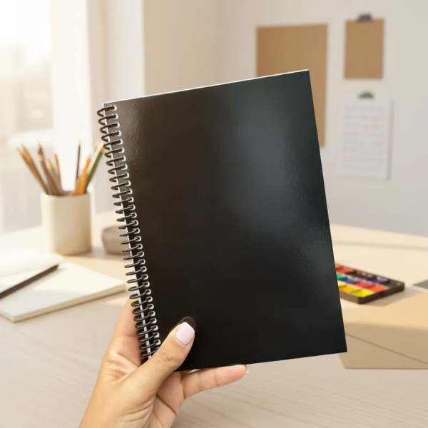 Producto - PACK 25 UNIDADES CUADERNO A5 NEGRO