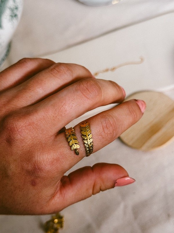 Producto - Anillos Acero dorado