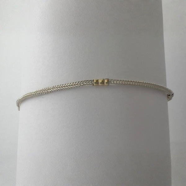 Producto - Pulsera de plata y oro Rocío