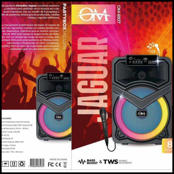 Producto - PARLANTE 8" OM 8107 JAGUAR