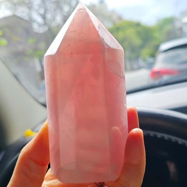 Producto - Punta Maestra de Cuarzo Rosa
