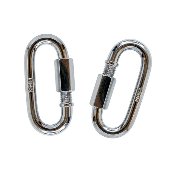 Producto - 11765    MOSQUETON ESLABON C/TRABA SEGURIDAD