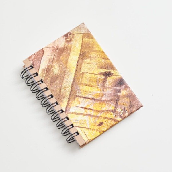 Producto - ANOTADOR 10 X 14,5cm HOJAS LISAS TAPA ARTESANAL9