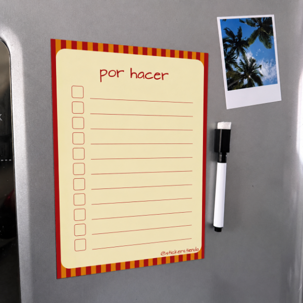 Producto - Lista de tareas "por hacer" imantado rayas - 2