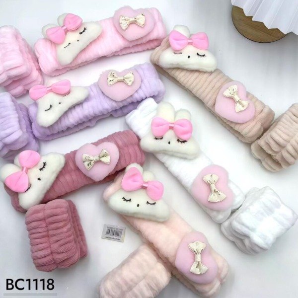 Producto - VINCHA DE SKIN CONEJITO + MUÑEQUERAS