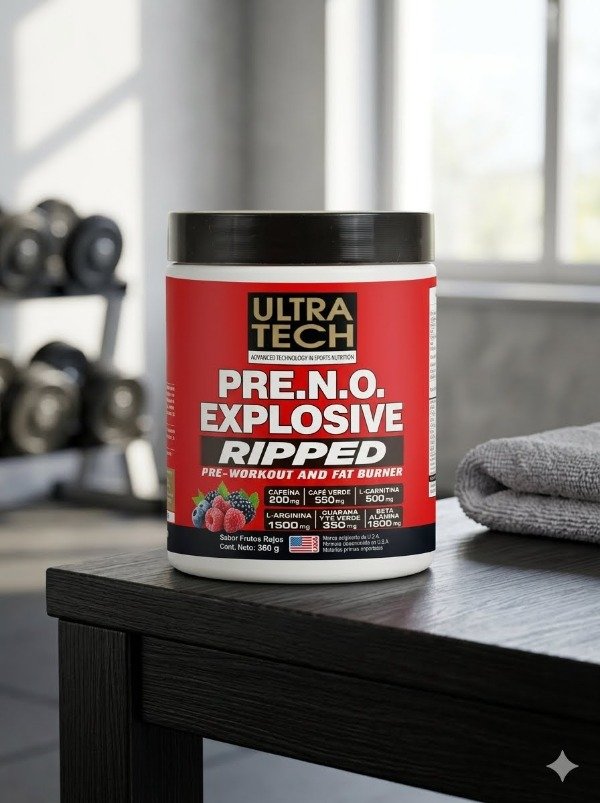 Producto - Pre NO Explosive Ripped Ultra Tech Energia Enfoque Y Activacion