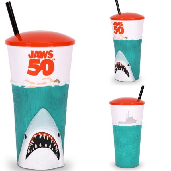 Producto - Vaso Premium Grippr Tiburon Jaws Movie 50th Anniversary AMC Estados Unidos