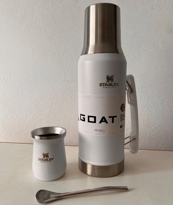 Producto - Set termo, mate y bombilla blanco