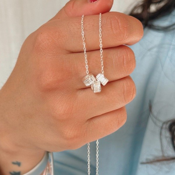 Producto - Conjunto Choker Irma Plata 925