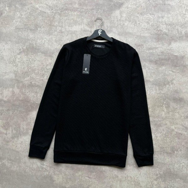 Producto - BUZO RUSTICO ESPIGADO NEGRO