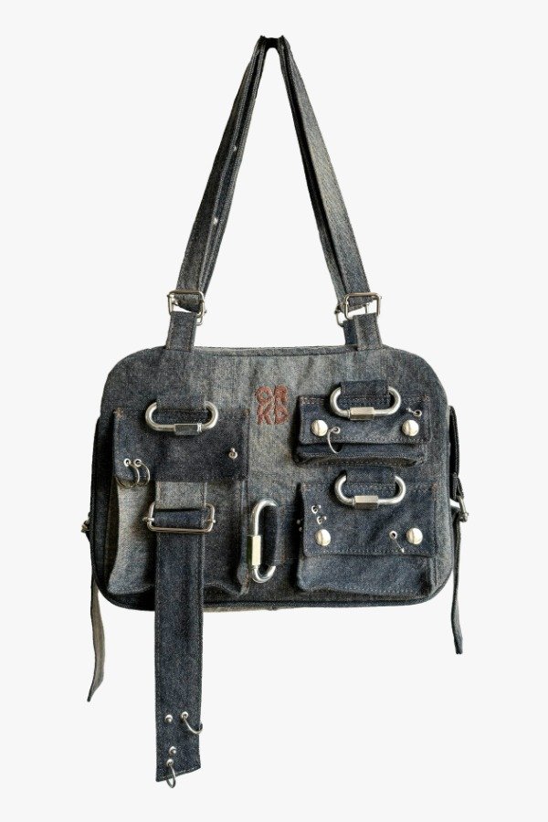 Producto - Mini-Bag "Anomalía Perforada" (Óxido Azul)