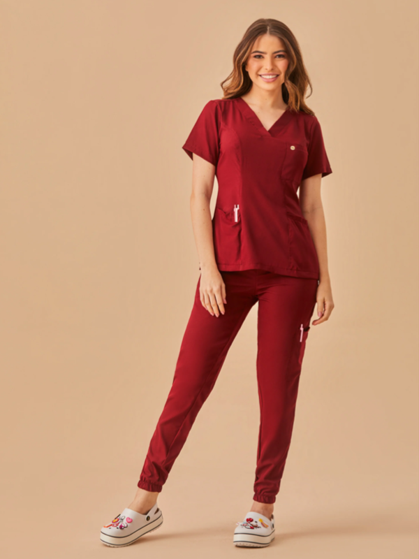 Producto - Ambo Vena Bordo