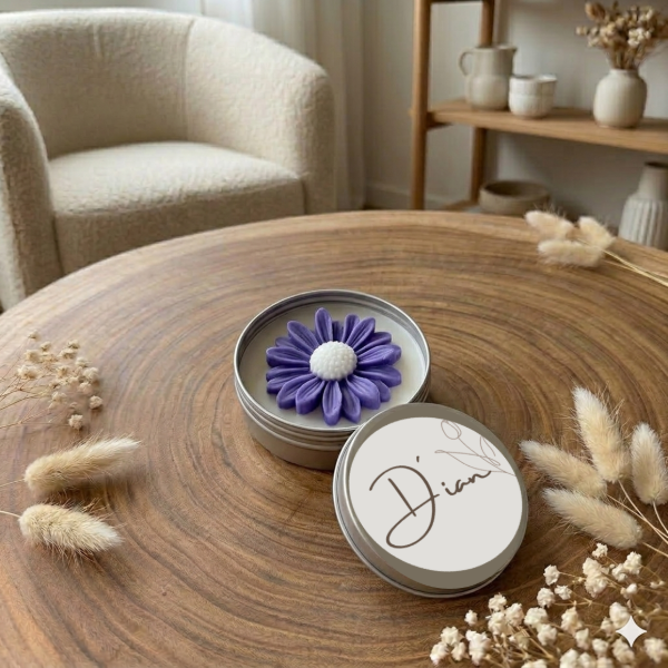 Producto - VELA MARGARITA EN LATA PASTILLERA SIN PERSONALIZAR